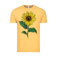 Vintage Mustard Sunray yellow sunflower Vintage Tee - LillyAllenDesigns