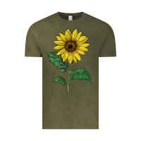 Vintage Olive Sunray yellow sunflower Vintage Tee - LillyAllenDesigns