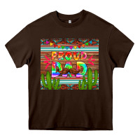 Chocolate Brown proud dad tumbler Heavy Core Tee - HRA Design Shop