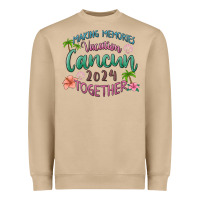Mushroom making memories vacation cancun 2024 together Heavyweight Sweatshirt - MaliasSmallBusiness