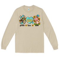 Peace Love Cute Cow Long Sleeve Tee | Teevron