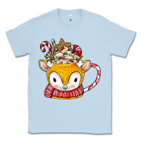 Dusty Blue coffee cups animal Classic Tee - CowhideDigitalArt