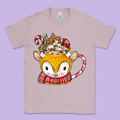 Coffee Cups Animal Classic Tee Designed By Cowhidedigitalart