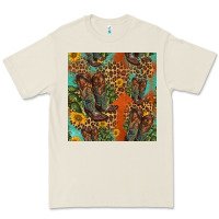 Bone western boots and sunflowers seamless pattern Premium Tee - HRA Design Shop