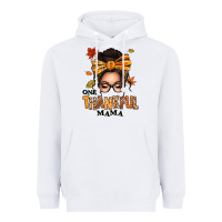 White one thankful mama afro messy bun Heavyweight Hoodie - texasbilliewilder