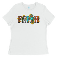 White faith with cross and sunflower Ladies Tee - HRA Design Shop
