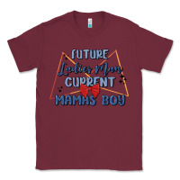 Burgundy future ladies man current mamas boy Classic Tee - MaliasSmallBusiness