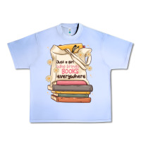 Grape Ice just a girl who brings books everywhere Urban Heavy Tee - MaliasSmallBusiness