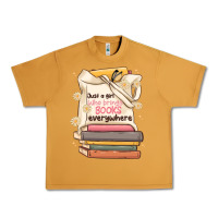 Peanut Butter just a girl who brings books everywhere Urban Heavy Tee - MaliasSmallBusiness