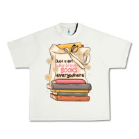Pistachio just a girl who brings books everywhere Urban Heavy Tee - MaliasSmallBusiness