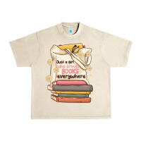 Sandshell just a girl who brings books everywhere Urban Heavy Tee - MaliasSmallBusiness