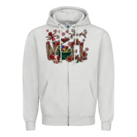 Dove Grey Noel Zipper Hoodie - SublimationCraftShop