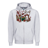 Heather Grey Noel Zipper Hoodie - SublimationCraftShop