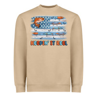 Mushroom fishing lure flag keepin' it reel Heavyweight Sweatshirt - MaliasSmallBusiness