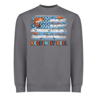 Storm fishing lure flag keepin' it reel Heavyweight Sweatshirt - MaliasSmallBusiness