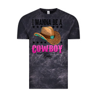 Cloud Black i wanna be a cowboy baby Vintage Tee - AdoDesignShop