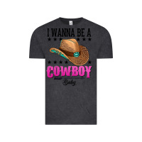 Vintage Black i wanna be a cowboy baby Vintage Tee - AdoDesignShop