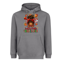 Storm santa's favorite cheerleader afro messy bun Heavyweight Hoodie - texasbilliewilder