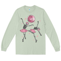 Matcha skeleton ballerina Long Sleeve Tee - MaliasSmallBusiness