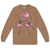 Toasted Coconut skeleton ballerina Long Sleeve Tee - MaliasSmallBusiness