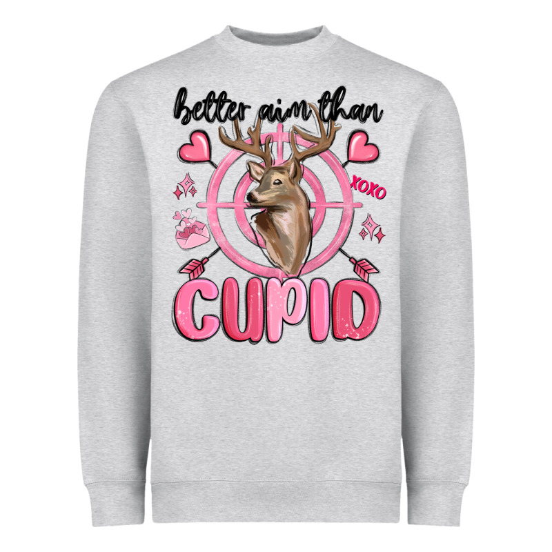 Better Aim Than Cupid Heavyweight Sweatshirt by MaliasSmallBusiness | Teevron