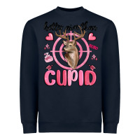 Navy better aim than cupid Heavyweight Sweatshirt - MaliasSmallBusiness