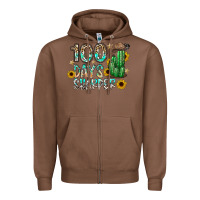 Chestnut 100 days sharfer Zipper Hoodie - SublimationCraftShop