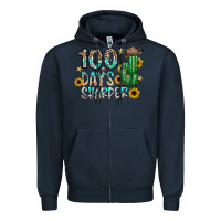 Navy 100 days sharfer Zipper Hoodie - SublimationCraftShop