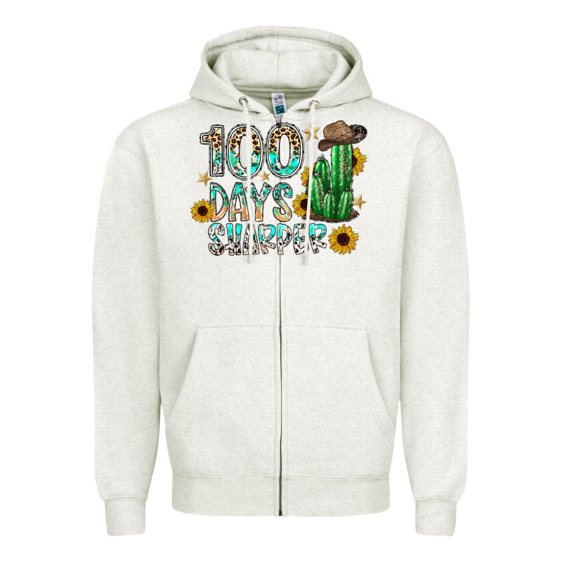 100 Days Sharfer Zipper Hoodie by SublimationCraftShop | Teevron