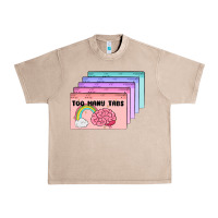 French Oak too many tabs Urban Heavy Tee - MaliasSmallBusiness