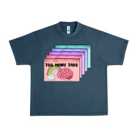 Midnight Navy too many tabs Urban Heavy Tee - MaliasSmallBusiness
