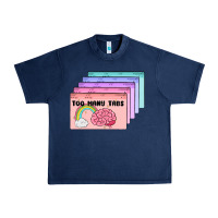 Navy too many tabs Urban Heavy Tee - MaliasSmallBusiness