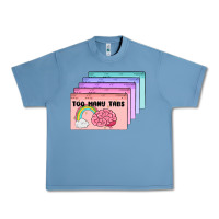 Pebble Blue too many tabs Urban Heavy Tee - MaliasSmallBusiness