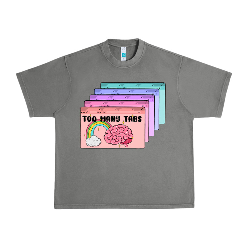 Too Many Tabs Urban Heavy Tee by MaliasSmallBusiness | Teevron