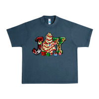 Midnight Navy joy with christmas tree cake ado Urban Heavy Tee - AdoDesignShop
