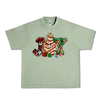 Oil Green joy with christmas tree cake ado Urban Heavy Tee - AdoDesignShop