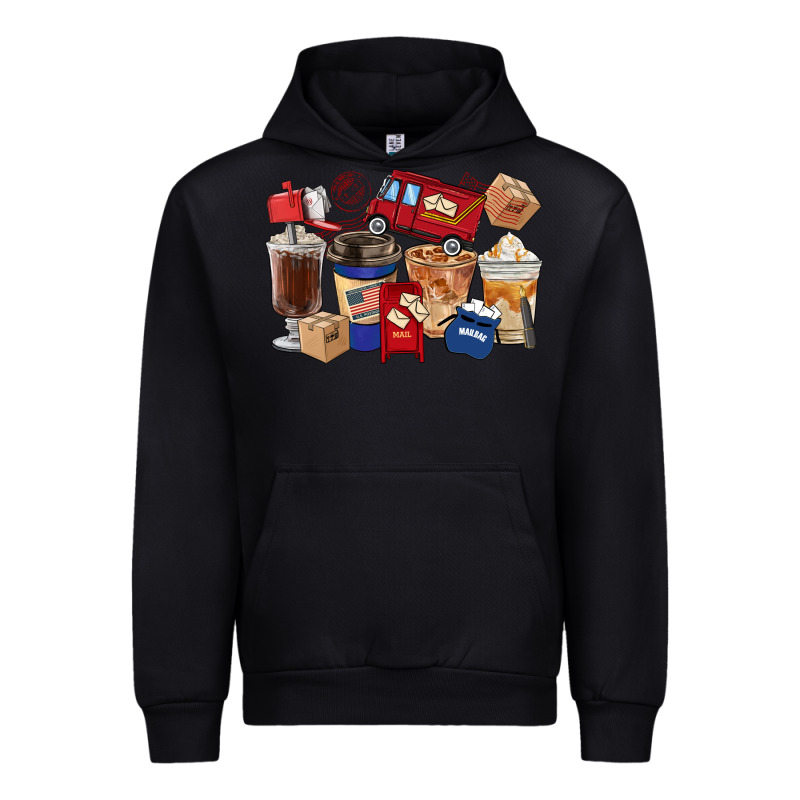 Postal Worker Coffee Cups Urban Hoodie by FaDigitalArtStudio | Teevron