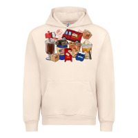 Sandshell Postal Worker Coffee Cups Urban Hoodie - FaDigitalArtStudio