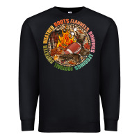 Black Boots flannels bonfires leggins football Premium Sweatshirt - NancyCooperArtShop