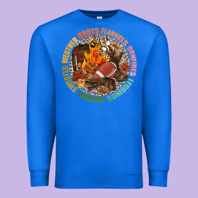 Boots Flannels Bonfires Leggins Football Premium Sweatshirt Designed By Nancycooperartshop