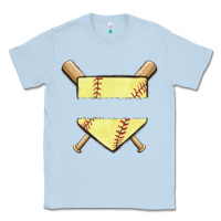 Dusty Blue custom baseball Classic Tee - MaliasSmallBusiness