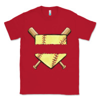 Red custom baseball Classic Tee - MaliasSmallBusiness