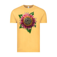 Vintage Mustard crimson blaze sunflower Vintage Tee - LillyAllenDesigns