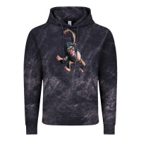 Cloud Black baby chimpanzee Vintage Hoodie - LillyAllenDesigns