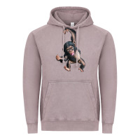 Vintage Zinc baby chimpanzee Vintage Hoodie - LillyAllenDesigns