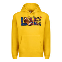 Lemon Love Football team color red blue 4th of july Premium Hoodie - HowdyJamesFarm
