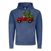 Vintage Denim Christmas Trees With Truck Vintage Hoodie - RanaPortraitStore