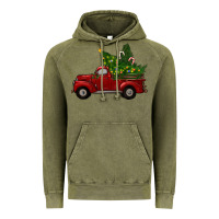 Vintage Olive Christmas Trees With Truck Vintage Hoodie - RanaPortraitStore