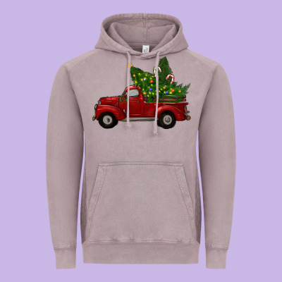 Christmas Trees With Truck Vintage Hoodie Designed By Ranaportraitstore