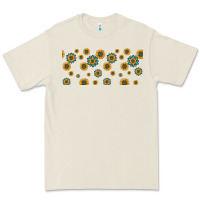 Bone sunflowers and turquoise 16oz libbey glass Premium Tee - HRA Design Shop